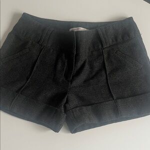 Vintage Smart Set  Black/Charcoal Herringbone Shorts